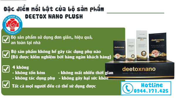 Công dụng Deetox Nano Plus