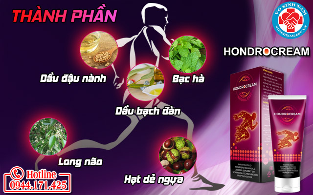 hondrocream thành phần