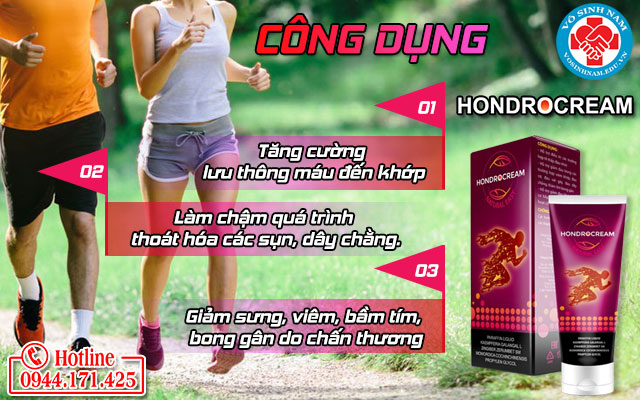 hondrocream công dụng?