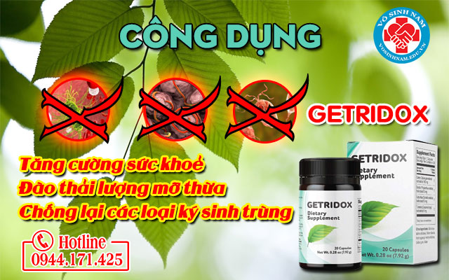 getridox công dụng