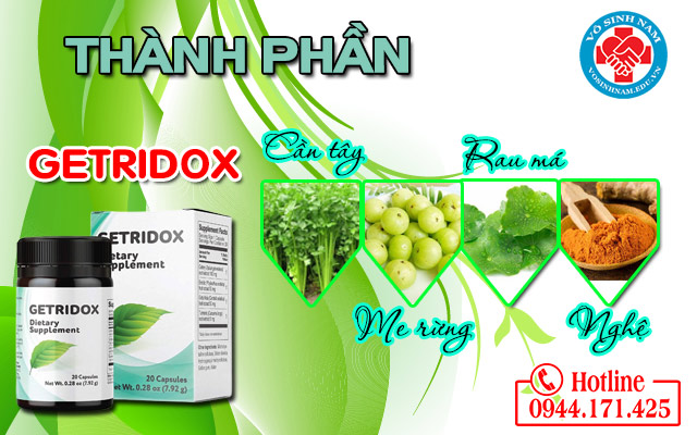 getridox thành phần