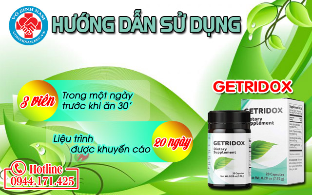 getridox-hướng dẫn dùng