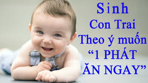 Ăn gì để sinh con trai theo ý muốn