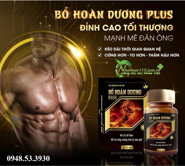 Bổ Hoàn Dương Plus - giúp quý ông cương khi cứng, hưng phấn lên cao