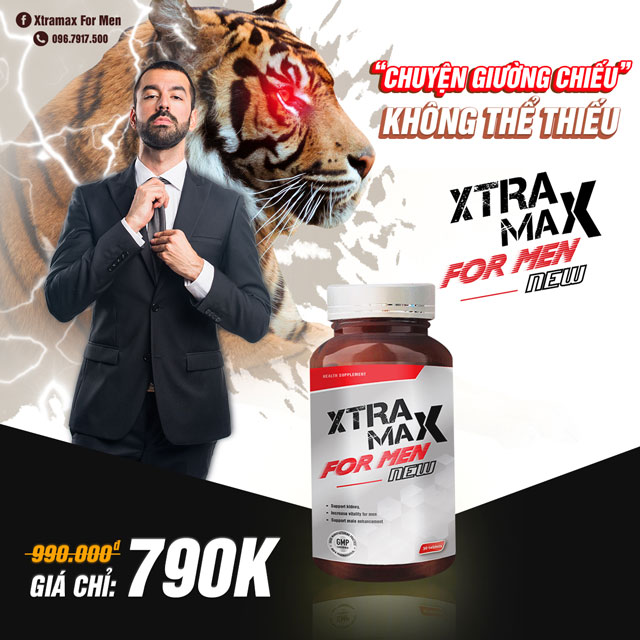 Xtramax For Men - Hỗ trợ tăng cường sinh lý cho nam giới hiệu quả