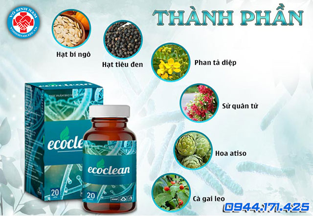 thành phần có trong sản phẩm ecoclean