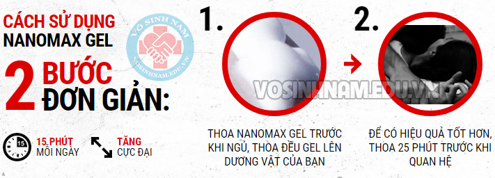 Nanomax gel tăng kích thước dương vật