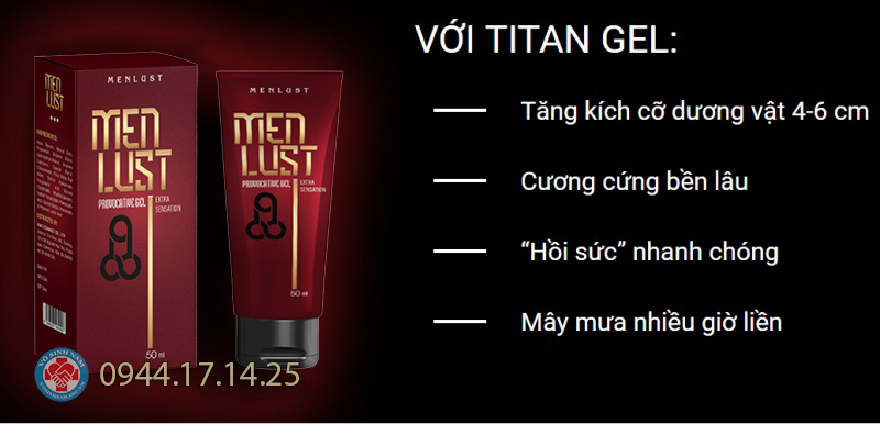 Công dụng của Menlust Gel