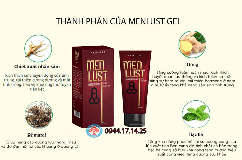 Hướng dẫn sử dụng Menlust Gel