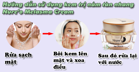 Nure'o Melasma Cream ,Kem trị nám, tàn nhang Nure'o Melasma Cream