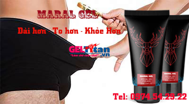 Maral gel có tác dụng hỗ trợ tăng kích thước dương vật