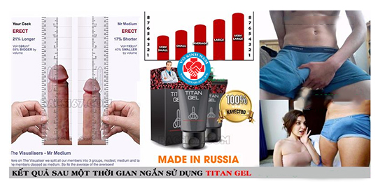 Gel titan chính hãng đảm bảo hiệu quả và an toàn tuyệt đối