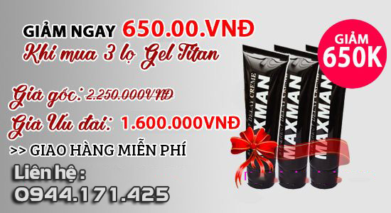 Titan Gel giá rẻ cho nam giới