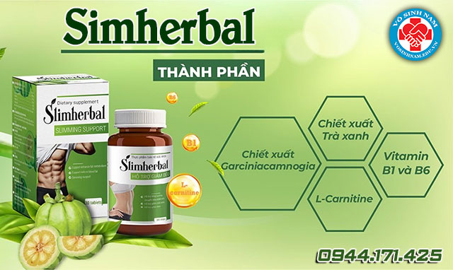 thành phần có trong sản phẩm slimherbal