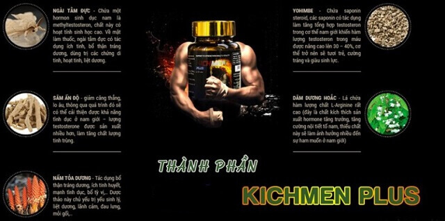 kichmen plus trị yếu sinh lý