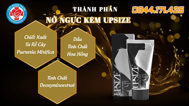 thành phần có trong sản phẩm upsize