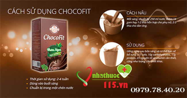 cách dùng chocofit giảm cân