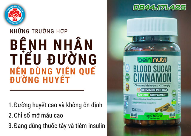 đối tượng sử dụng viên quế đường huyết